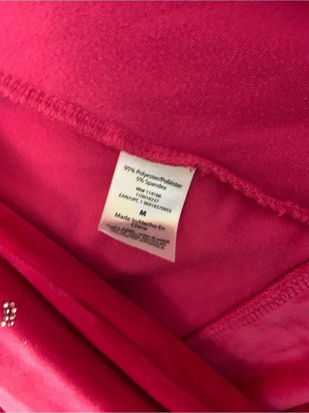 Juicy Couture Hot Pink Velour Tracksuit Set Size S/M